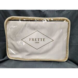 Frette Grace King Flat Bottom Sheet 106 In x 126 in 100% Cotton White NEW!
